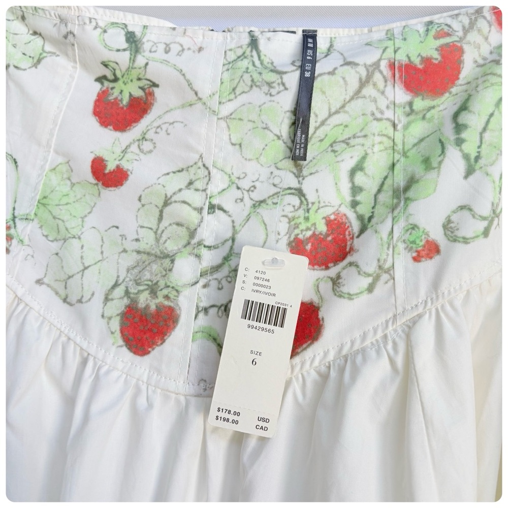 NWT Swan Gossip x Anthropologie Basque-Waist Artist Print Maxi Skirt size 6 - Picture 16 of 17